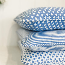 Load image into Gallery viewer, Ocean Blue Stripe Cushion
