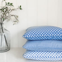 Load image into Gallery viewer, Ocean Blue Stripe Cushion
