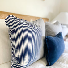 Load image into Gallery viewer, Navy Stripe Cushion
