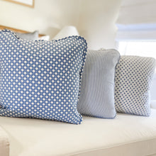 Load image into Gallery viewer, Ocean Blue Stripe Cushion
