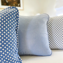 Load image into Gallery viewer, Ocean Blue Stripe Cushion
