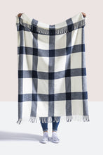 Load image into Gallery viewer, Navy Plaid Throw
