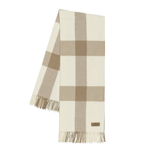 Load image into Gallery viewer, Taupe Plaid Throw
